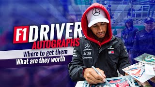 F1 Driver Autographs Where to get them and what theyre worth [upl. by Patterman]