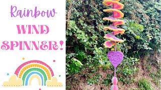 CROCHET WIND SPINNER RAINBOW CURLY CUE [upl. by Astrahan]