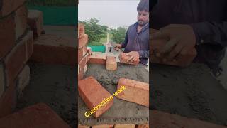 How to bricks work pillar trndingshorts brick ytshort [upl. by Rodablas225]