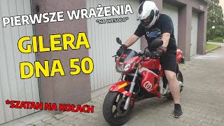 Gilera DNA 50  Pierwsze wrażenia na wesoło  Barezi MotoVlog [upl. by Nicola694]