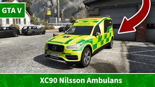 GTA 5  Volvo XC90 Nilsson Ambulans RELEASE [upl. by Alban]