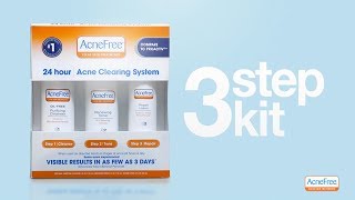 AcneFree’s 3 Step Acne Treatment Kit [upl. by Milson]