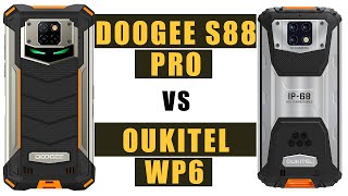 DOOGEE S88 PRO vs OUKITEL WP6 Especificações e comparação [upl. by Rother79]