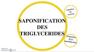 Saponification des triglycérides [upl. by Spain]