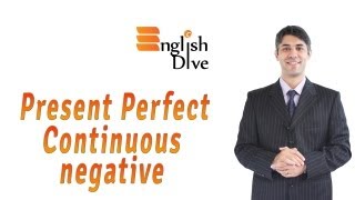 Present Perfect Continuous Negative [upl. by Snahc859]