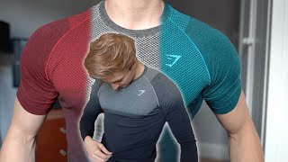 GYMSHARK TRY ON HAUL NEW MENS OMBRE VITAL SEAMLESS COLLECTIONFINALLY [upl. by Sharity296]