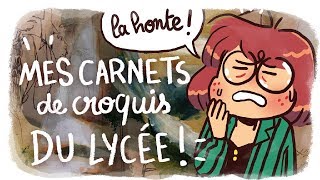 TROIS ANS POUR APPRENDRE À DESSINER  Mes carnets de croquis du lycée [upl. by Assirhc]