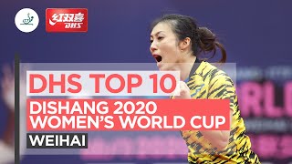 DHS Top 10 Points  Dishang 2020 ITTF Womens World Cup [upl. by Ardnaxela778]