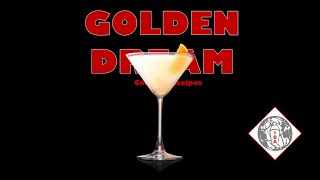 Golden Dream  How to Make a Cocktail  Step by step  Cocktail Recipe [upl. by Adonis333]