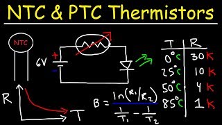 Thermistors  NTC amp PTC  Thermal Resistors  Temperature Sensors amp Resettable Fuses [upl. by Atnauq735]