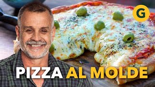 CLÁSICA PIZZA AL MOLDE 🍕 RECETA RÁPIDA de los MAESTROS DE LA PIZZA  El Gourmet [upl. by Kohl222]