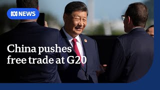 Chinas presence looms large at G20  ABC NEWS [upl. by Esoj]