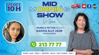 MID MORNING SHOW  LZone  Pamela Patten reçoit Aaisha Ally Jaun [upl. by Teodoor]