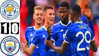 Leicester city vs Manchester City community shield 2021  Kelechi iheanacho scores vs man city [upl. by Homerus53]