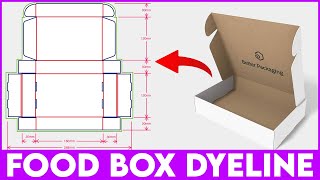 Food Packaging Box Design In Adobe Illustrator  Mailer Box Design [upl. by Elime346]