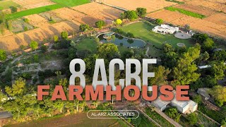 8 ACRE Luxury Farmhouse For Sale in Pakistan Lahore [upl. by Natsirhc353]