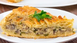 O combinație de succes din ingrediente simple – tartă cremoasă cu ciuperci  SavurosTV [upl. by Nomis]