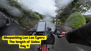 I survived the length of a Country cycling a cheap Amazon bike riding Wales on Lon Las Cymru in rain [upl. by Jobi638]