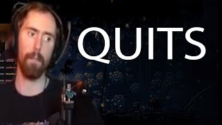 Asmongold QUITS Hollow Knight After Getting Frustrated [upl. by Drol]