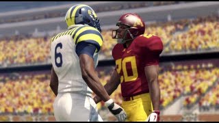 NCAA 13 Gameplay Michigan vs Minnesota 1st Quarter [upl. by Arebma]