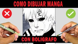 ✅APRENDE A DIBUJAR ANIME ESTILO MANGA CON BOLIGRAFO✅ [upl. by Joyan565]