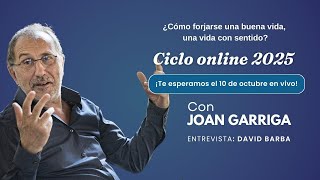 Conversación en vivo con Joan Garriga Acerca del Ciclo online 2025 [upl. by Evey]