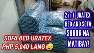 👀FLEX KO LANG BINILI KONG SOFA NA BED PA URATEX 2 IN 1 WOW 😲  NEGOSYO TIP  EVELYN PH [upl. by Nosyk]