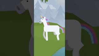 Unicorn Aur Bandar  One Minute Story  Cartoon  cartoonanimal [upl. by Yarb]