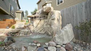 Faux rock Waterfall and Play pond [upl. by Sharl568]