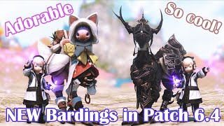 FFXIV 64 Barding for various colored chocobos CUTE Felicitous Barding and Voidcast Barding [upl. by Otes]