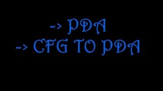 PDA amp CFG to PDA in Bangla [upl. by Ahsemrak458]