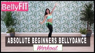 Absolute Beginners Bellydance Workout  Shimmy amp Hip drops [upl. by Eadahc]