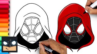 How To Draw Miles Morales SpiderMan  Step By Step Tutorial [upl. by Gayl881]