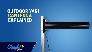 Outdoor Yagi Cantenna 24GHz Directional 143dBi Long Range WiFi Antenna Explained [upl. by Natsirhc]