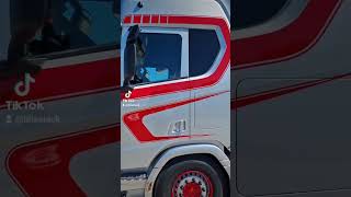 Trucks paint work scania lackering paintwork truck sweden refinish spraypaint [upl. by Adnorehs545]