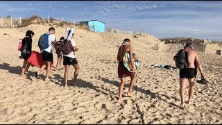 MONTALIVET  🏊‍♂️ Monta fin de journée  MONTALIVET Surf TV [upl. by Nemzzaj]