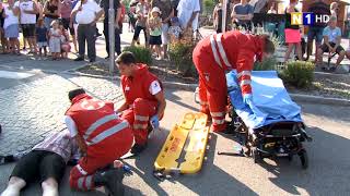 Schauübung Freiwillige Feuerwehr amp Rotes Kreuz in Ebenfurth [upl. by Eerrehs]