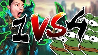 JÁ vs MOJE RODINA  1v4 League of Legends [upl. by Male]