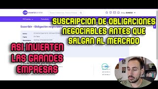 COMO COMPRAR OBLIGACIONES NEGOCIABLES EN INVERTIR ONLINE  PASO A PASO [upl. by Arracot654]