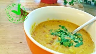 VEGANE LINSENSUPPE MIT KOKOSMILCH I Karin Knorr Ernährungstraining [upl. by Gibby]