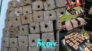 Making a Homemade Briquette with hole and Testing how long they Burn [upl. by Scrivens]