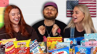 australians try AMERICAN snacks [upl. by Charlotte91]