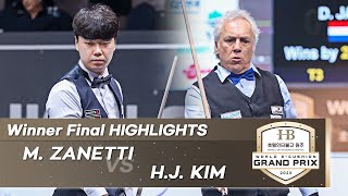 Winner Final  마르코 자네티 Marco ZANETTI vs 김행직 Haeng Jik KIM HL [upl. by Haimes]