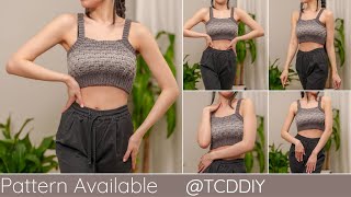 How to Crochet Basketweave Bralette  Pattern amp Tutorial DIY [upl. by Alyosha]