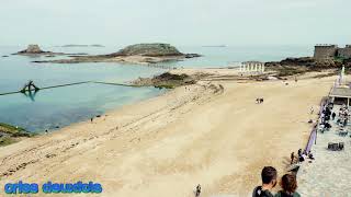 Piscine de Bon Secours  Saint Malo  4K  Côte dEmeraude  Bretagne  France [upl. by Nilesoj947]