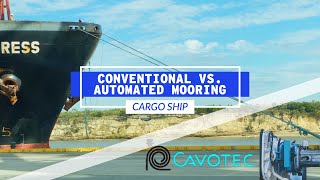 Conventional vs Automated Mooring Of Cargo Ships  Life At Sea [upl. by Klockau875]