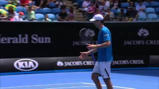 CecchinatoSeppi v LopezLopez highlights 2R  Australian Open 2016 [upl. by Conn482]