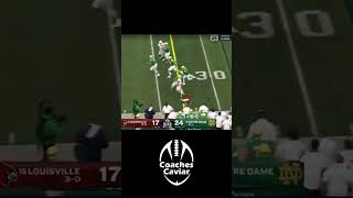 Notre Dame With a PERFECT Call against Louisville [upl. by Rodrich]