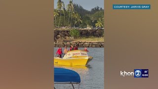 Snorkeler rescued from Three Tables Beach in critical condition [upl. by Woodford]