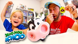 Father amp Son PLAY MOO MOO ACHOO Sneeze Attack [upl. by Quennie]